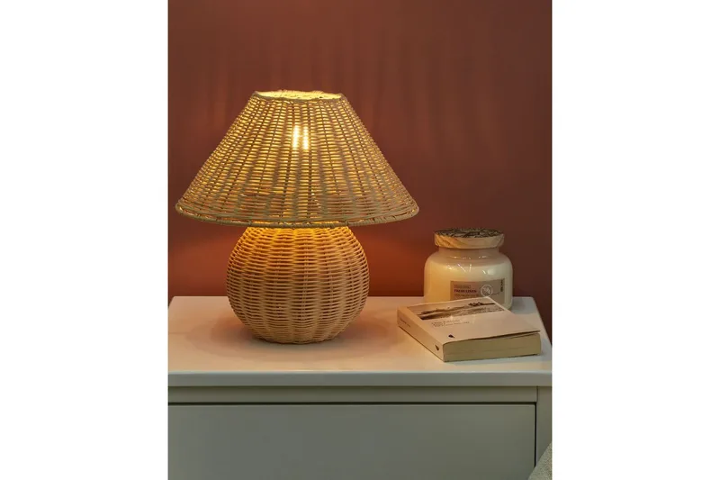 Gyarki Bordslampa 31 cm E27 - Naturlig - Belysning - Inomhusbelysning & lampor - Sänglampa - Sängbordslampa