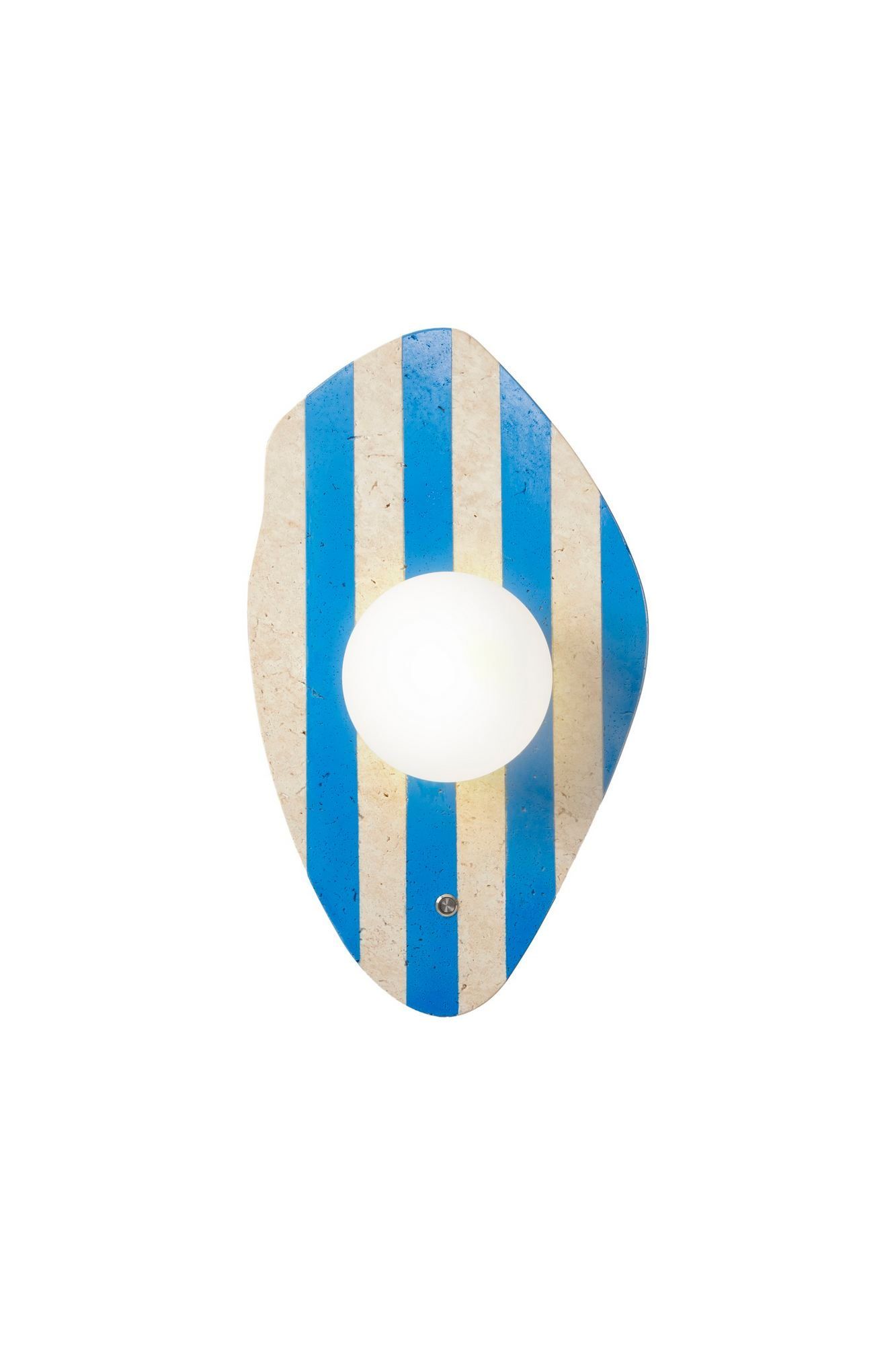 Javoren V&auml;gglampa 10 cm - Beige, Vit, Bl&aring;