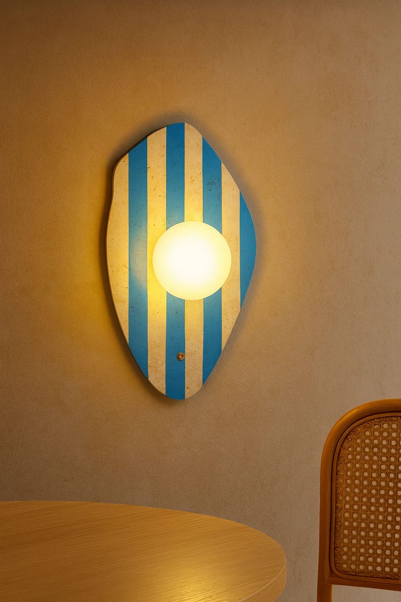 Javoren Vägglampa 10 cm - Beige, Vit, Blå - Belysning - Inomhusbelysning & lampor - Vägglampor & väggbelysning