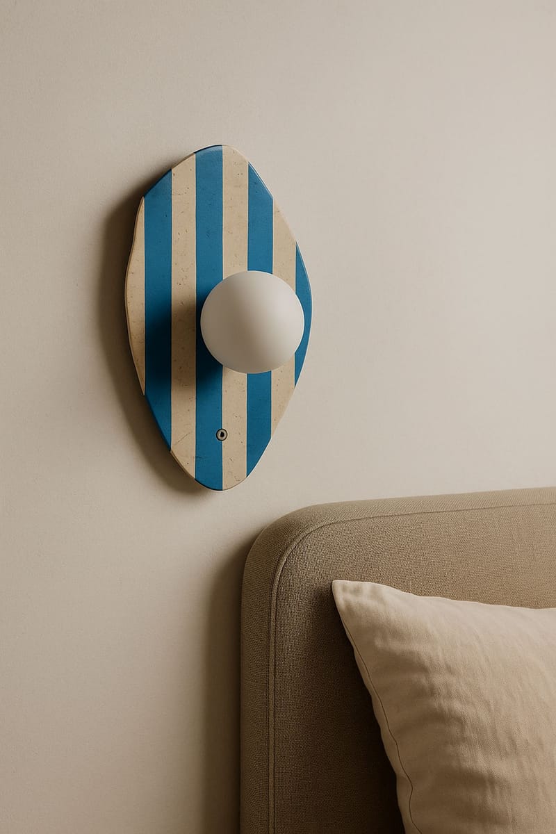 Javoren Vägglampa 10 cm - Beige, Vit, Blå - Belysning - Inomhusbelysning & lampor - Vägglampor & väggbelysning