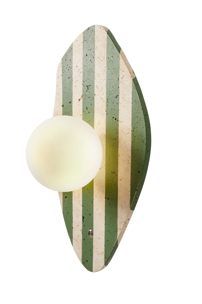 Javoren Vägglampa 10 cm - Beige Vit Grön - Belysning - Inomhusbelysning & lampor - Vägglampor & väggbelysning