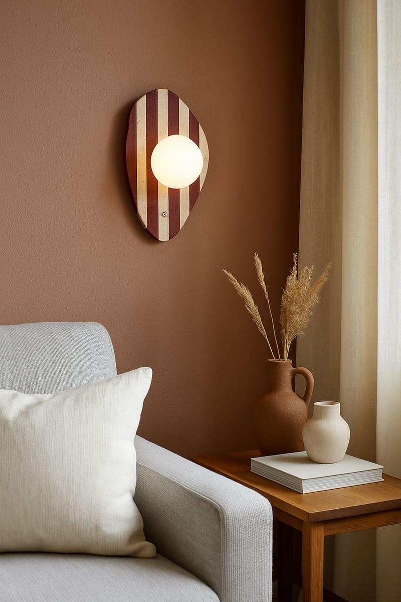 Javoren Vägglampa 10 cm - Beige, Vit, Röd - Belysning - Inomhusbelysning & lampor - Vägglampor & väggbelysning