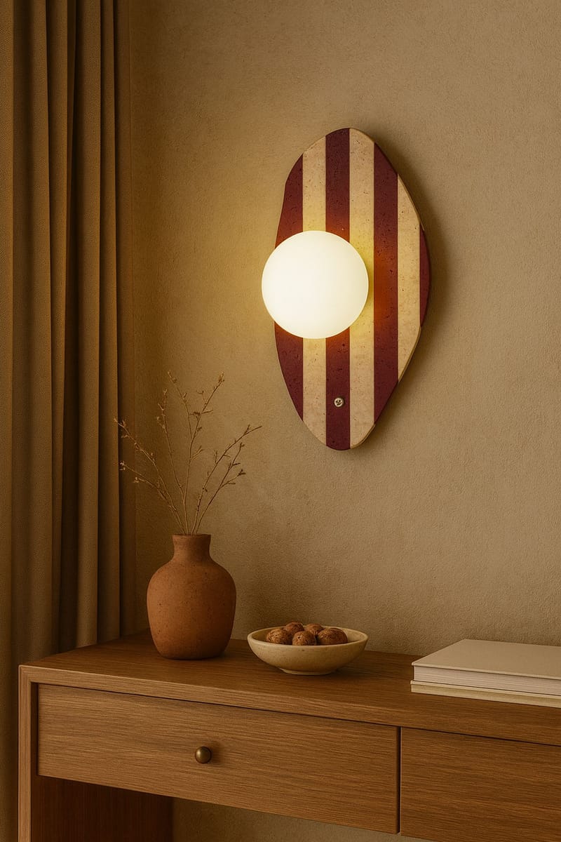 Javoren Vägglampa 10 cm - Beige, Vit, Röd - Belysning - Inomhusbelysning & lampor - Vägglampor & väggbelysning