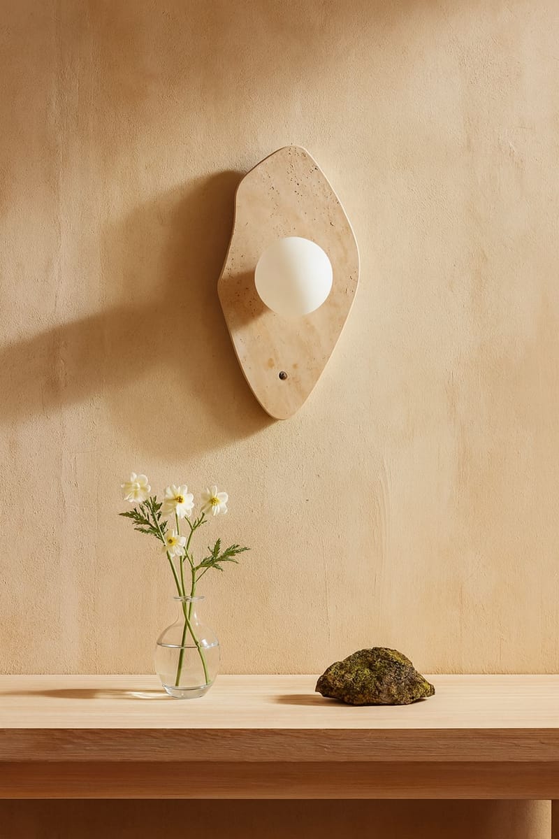 Javoren Vägglampa 10 cm - Beige Vit - Belysning - Inomhusbelysning & lampor - Vägglampor & väggbelysning