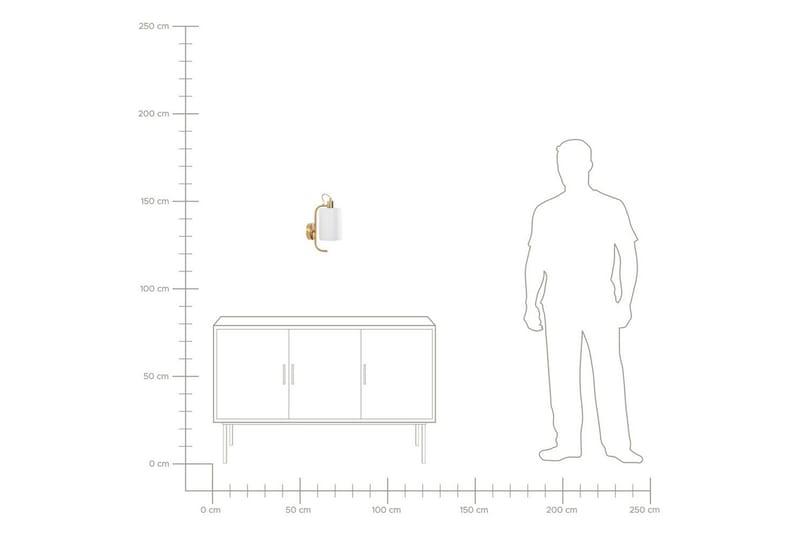 Kallisti Vägglampa E27 - Koppar/Vit - Belysning - Inomhusbelysning & lampor - Vägglampor & väggbelysning