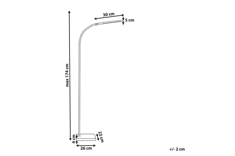 Kaloma Golvlampa 174 cm - Svart - Belysning - Inomhusbelysning & lampor - Golvlampor & golvbelysning