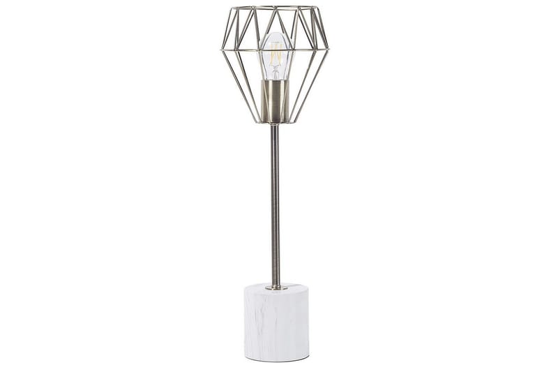 Kasik Bordslampa 49 cm E27, Mässing/Vit