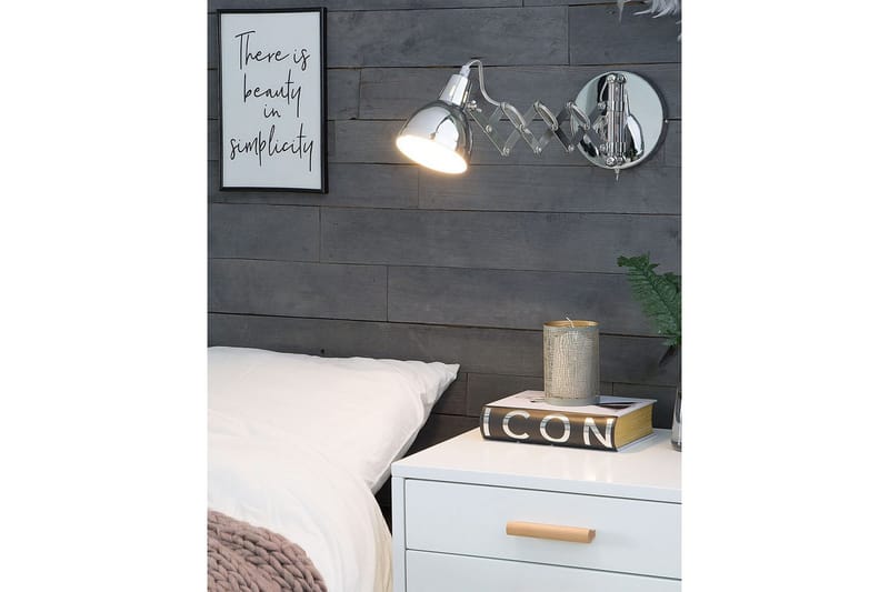 Klarve Vägglampa 2 st E14 - Silver - Belysning - Inomhusbelysning & lampor - Vägglampor & väggbelysning