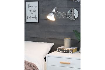 Klarve Vägglampa 2 st E14 - Silver - Belysning - Inomhusbelysning & lampor - Vägglampor & väggbelysning
