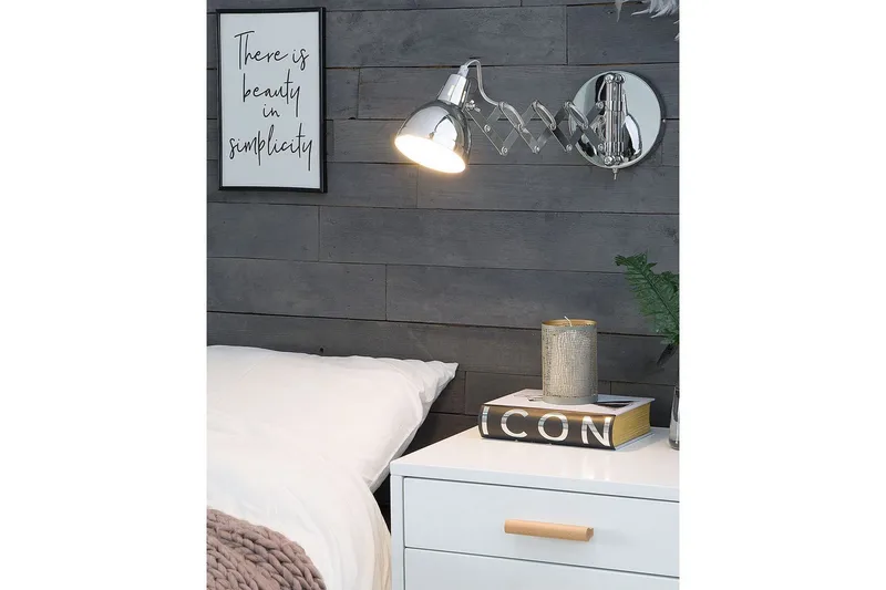 Klarve Vägglampa 2 st E14 - Silver - Belysning - Inomhusbelysning & lampor - Vägglampor & väggbelysning