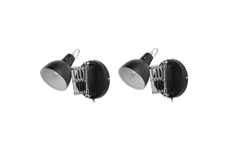 Klarve Vägglampa 2 st E14 - Svart - Belysning - Inomhusbelysning & lampor - Vägglampor & väggbelysning