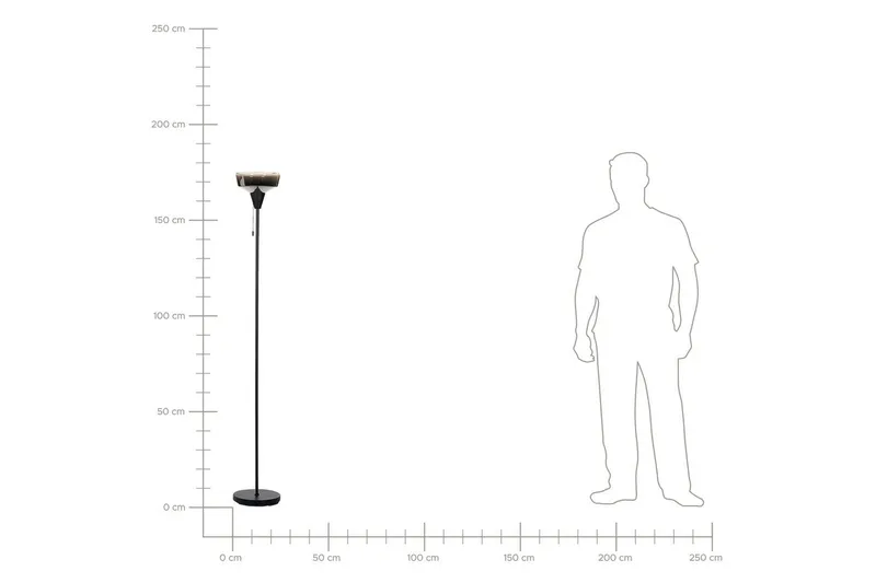 Krokve Golvlampa 175 cm - Svart/Mörkbrun - Belysning - Inomhusbelysning & lampor - Golvlampor & golvbelysning