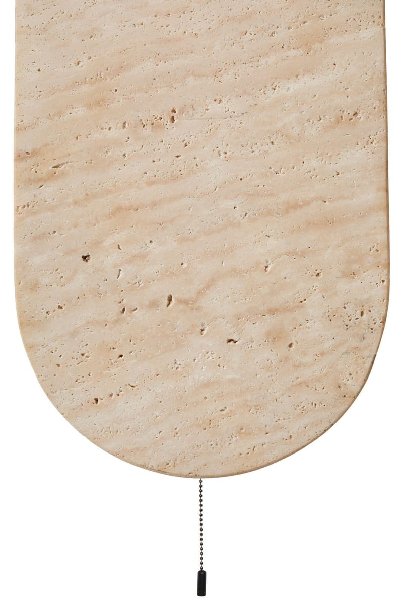Kummer Vägglampa 10 cm Oval - Beige Och Vit - Belysning - Inomhusbelysning & lampor - Vägglampor & väggbelysning