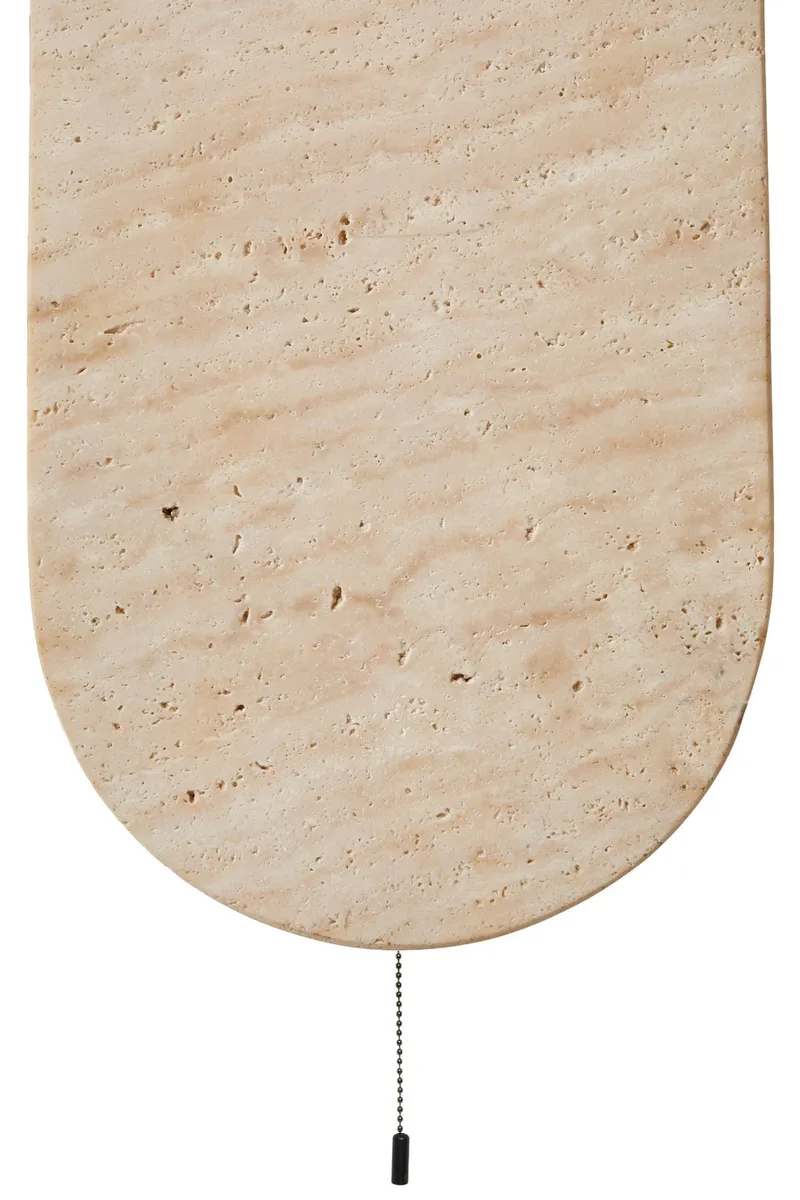 Kummer Vägglampa 10 cm Oval - Beige Och Vit - Belysning - Inomhusbelysning & lampor - Vägglampor & väggbelysning