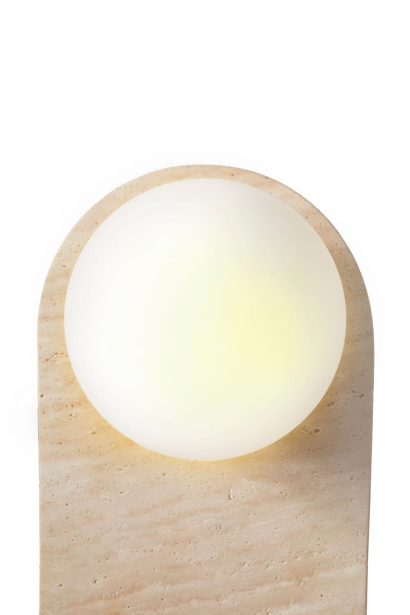 Kummer Vägglampa 10 cm Oval - Beige Och Vit - Belysning - Inomhusbelysning & lampor - Vägglampor & väggbelysning