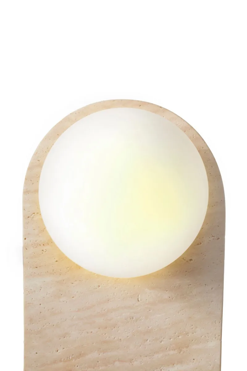 Kummer Vägglampa 10 cm Oval - Beige Och Vit - Belysning - Inomhusbelysning & lampor - Vägglampor & väggbelysning