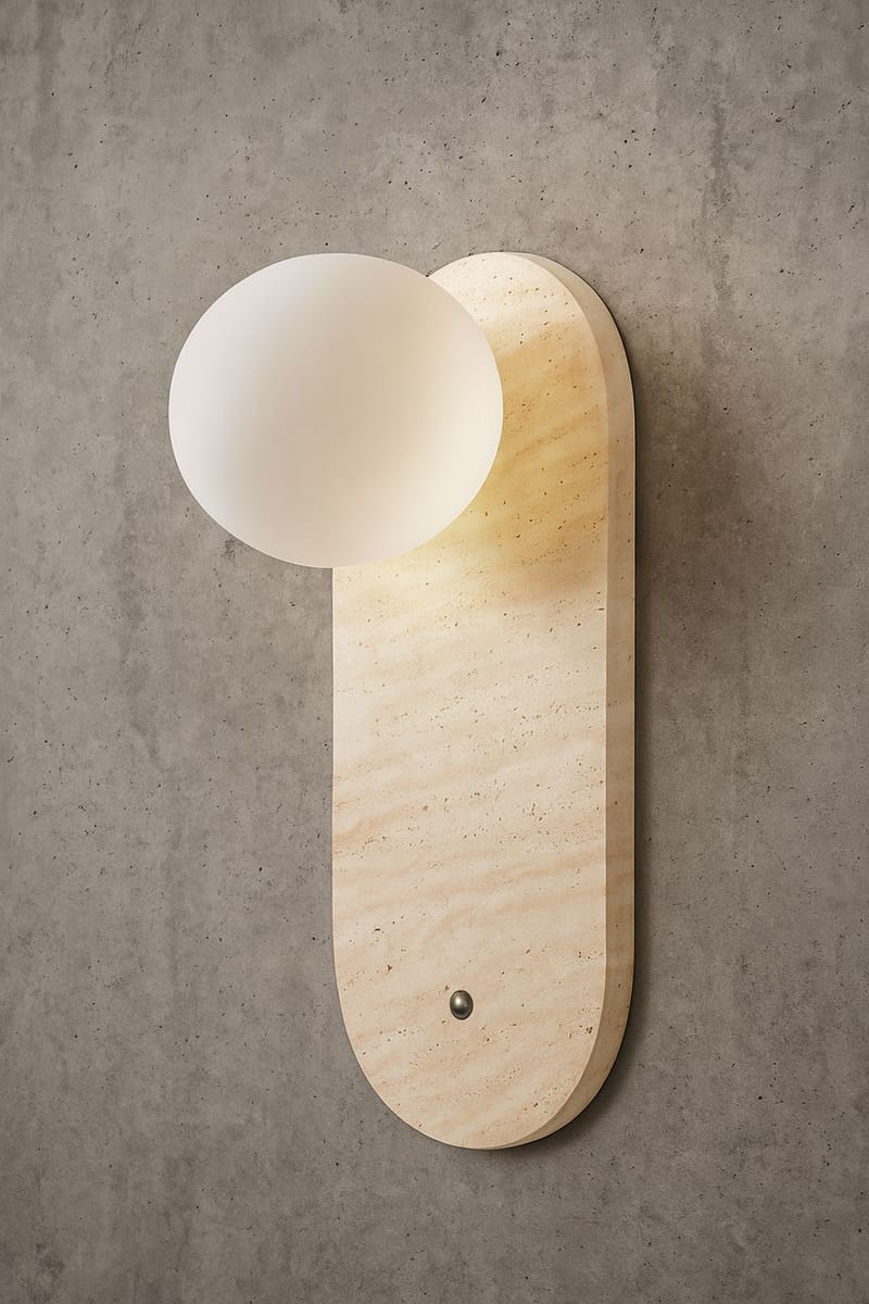 Kummer Vägglampa 10 cm Oval - Sliten Beige Vit - Belysning - Inomhusbelysning & lampor - Vägglampor & väggbelysning