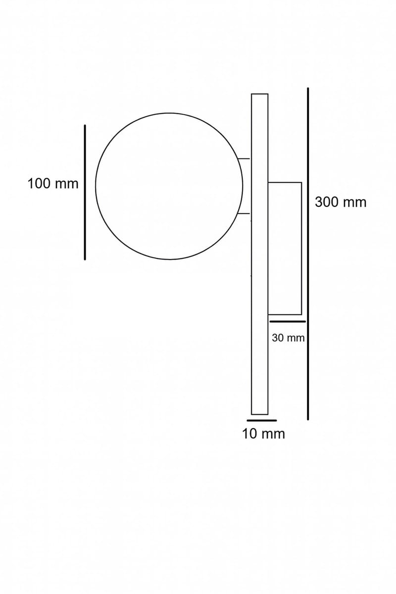 Kummer Vägglampa 10 cm Rund - Beige Och Vit - Belysning - Inomhusbelysning & lampor - Vägglampor & väggbelysning