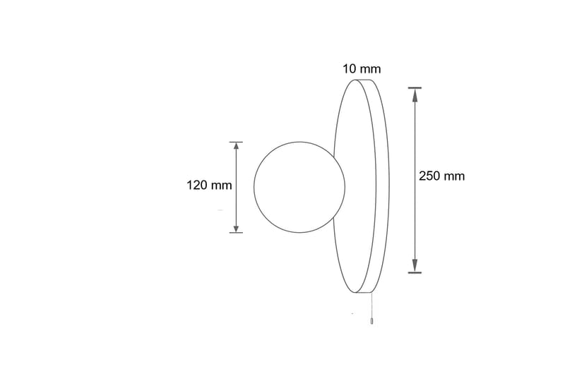 Kummer Vägglampa 12 cm Rund - Beige - Belysning - Inomhusbelysning & lampor - Vägglampor & väggbelysning