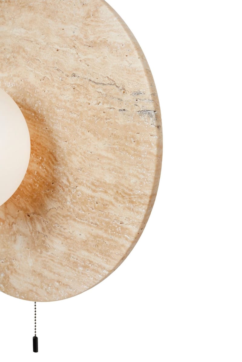 Kummer Vägglampa 12 cm Rund - Beige - Belysning - Inomhusbelysning & lampor - Vägglampor & väggbelysning