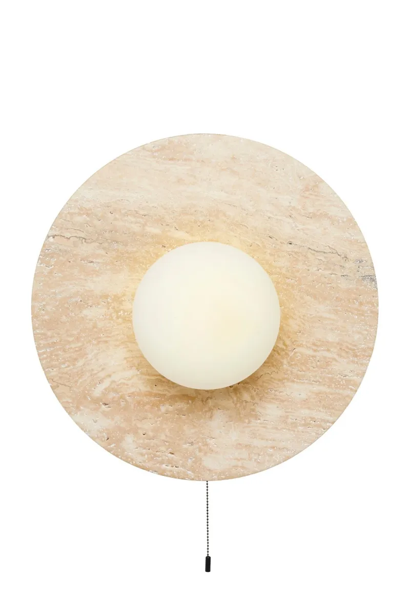 Kummer Vägglampa 12 cm Rund, Beige