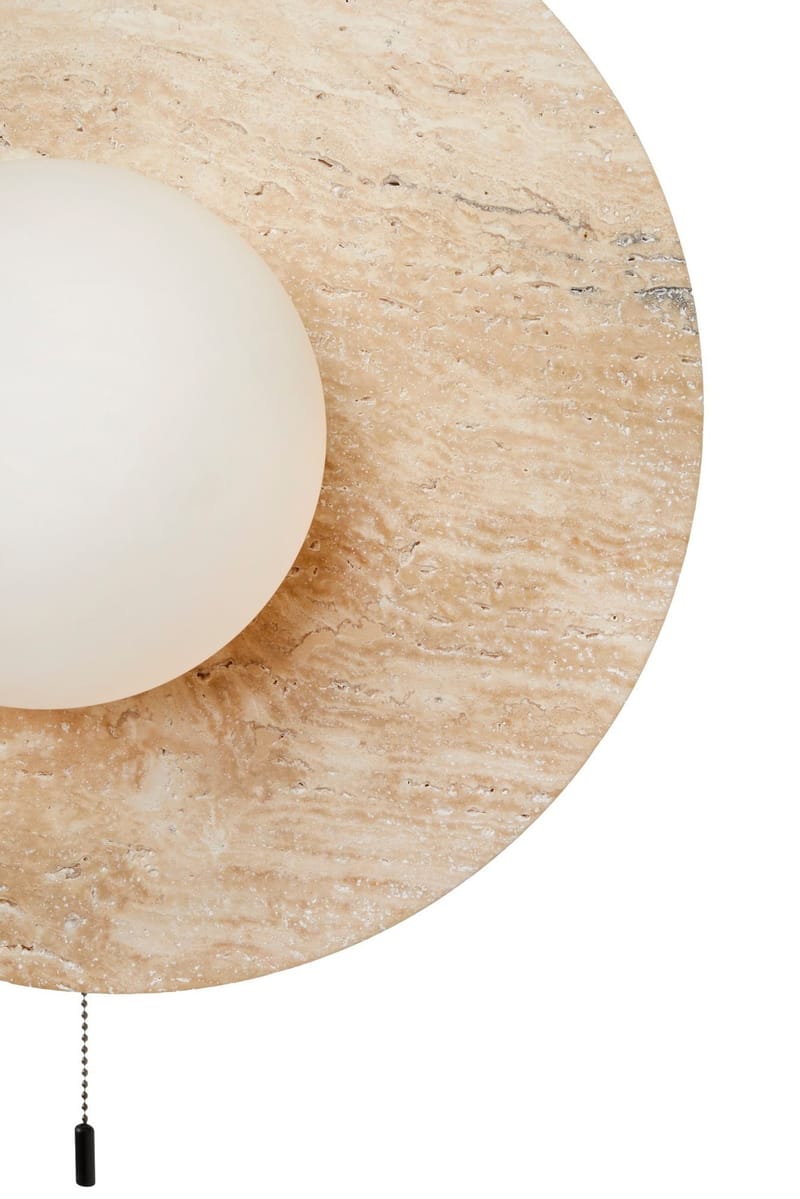 Kummer Vägglampa 12 cm Rund - Beige - Belysning - Inomhusbelysning & lampor - Vägglampor & väggbelysning