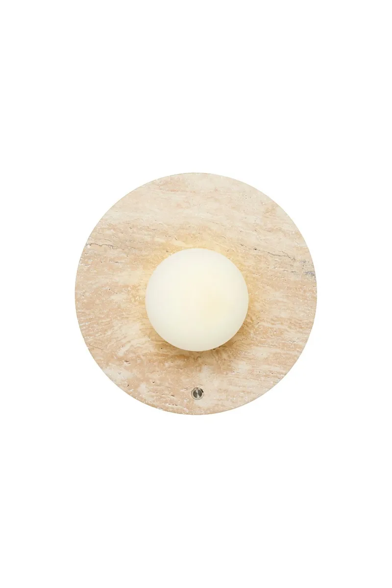 Kummer Vägglampa 12 cm Rund, Beige