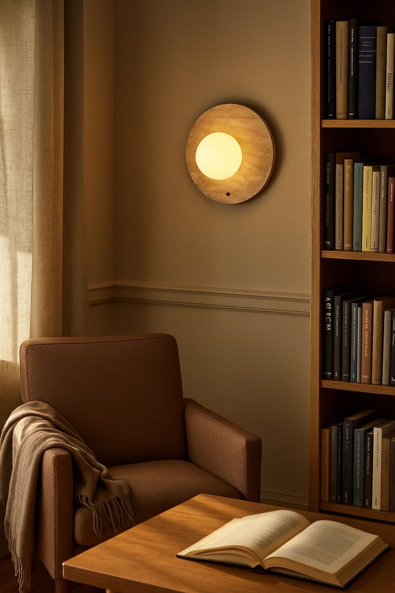 Kummer Vägglampa 12 cm Rund - Beige - Belysning - Inomhusbelysning & lampor - Vägglampor & väggbelysning