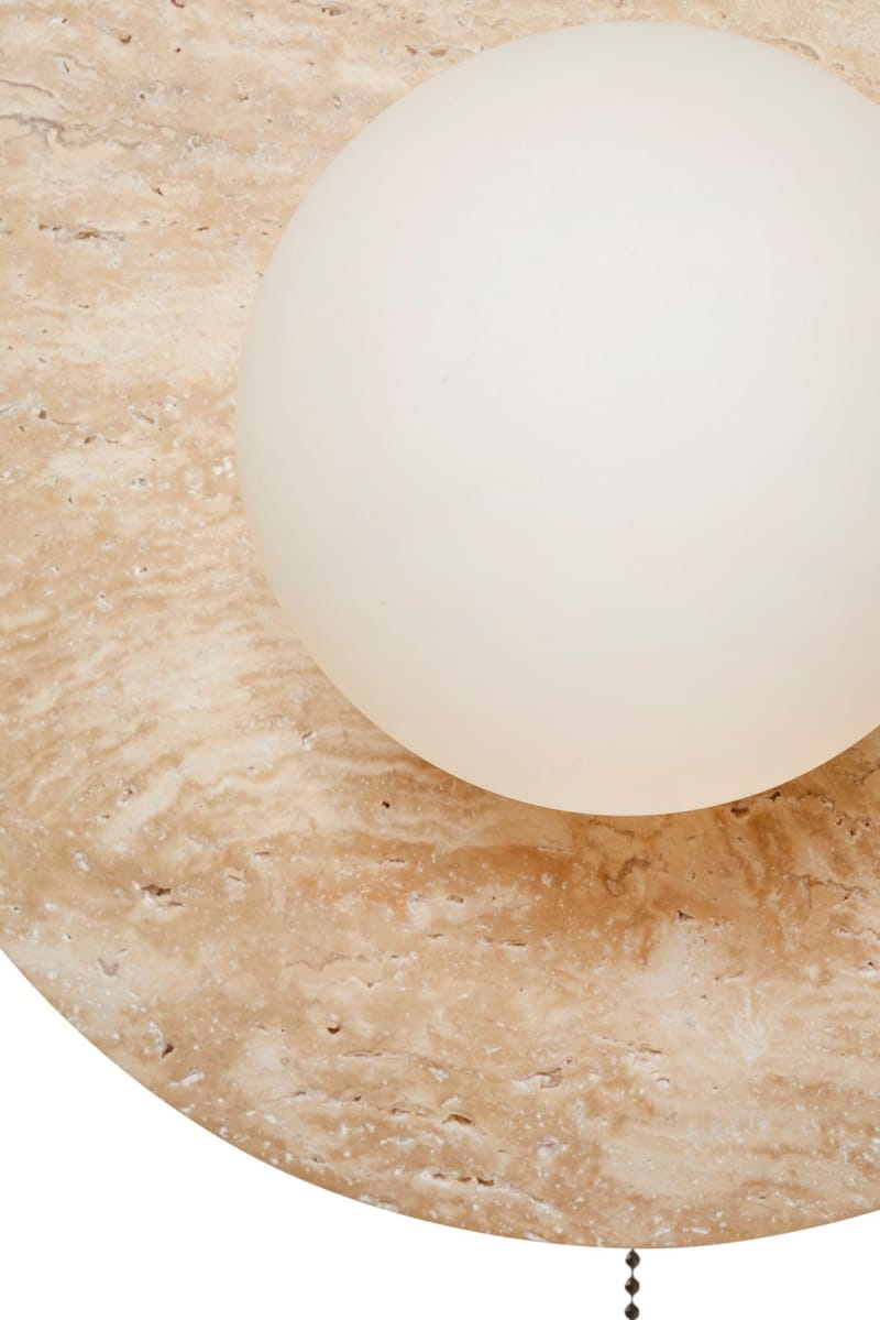 Kummer Vägglampa 12 cm Rund - Beige - Belysning - Inomhusbelysning & lampor - Vägglampor & väggbelysning