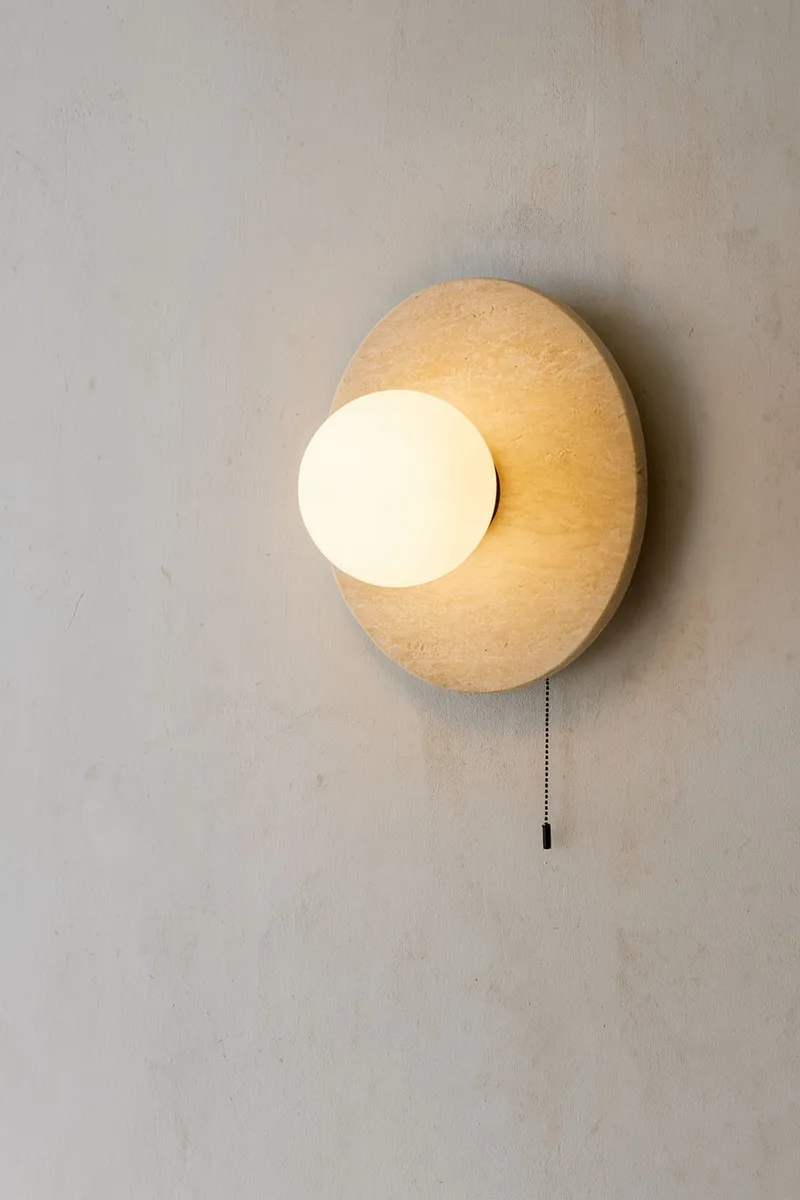 Kummer Vägglampa 12 cm Rund - Beige - Belysning - Inomhusbelysning & lampor - Vägglampor & väggbelysning