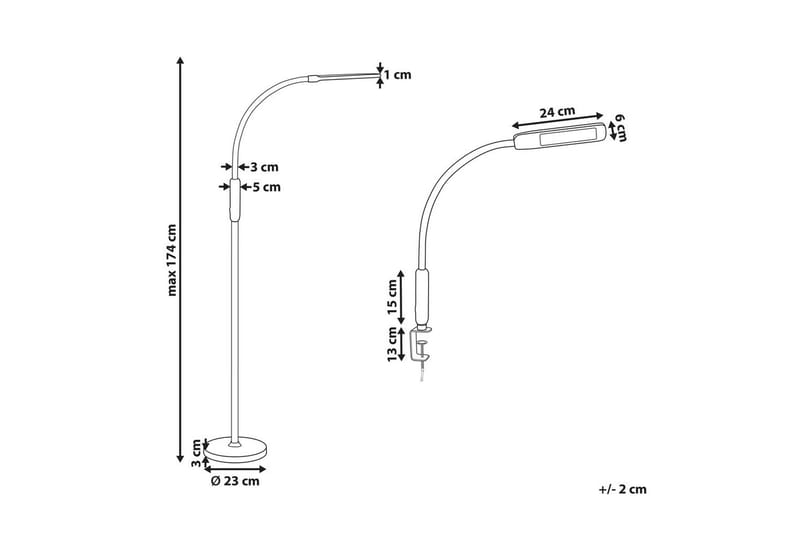 Kytla LED Golvlampa 174 cm - Svart - Belysning - Inomhusbelysning & lampor - Golvlampor & golvbelysning