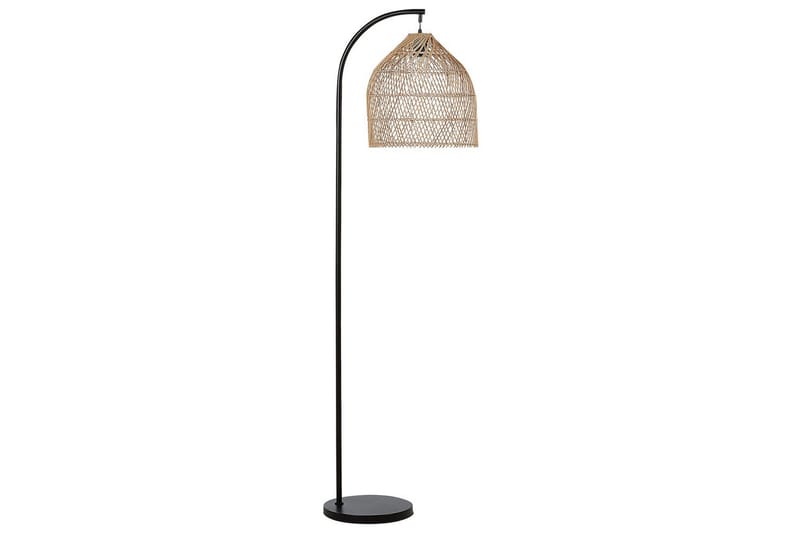 Lakskol Golvlampa 165 cm - Svart/Natur - Belysning - Inomhusbelysning & lampor - Golvlampor & golvbelysning