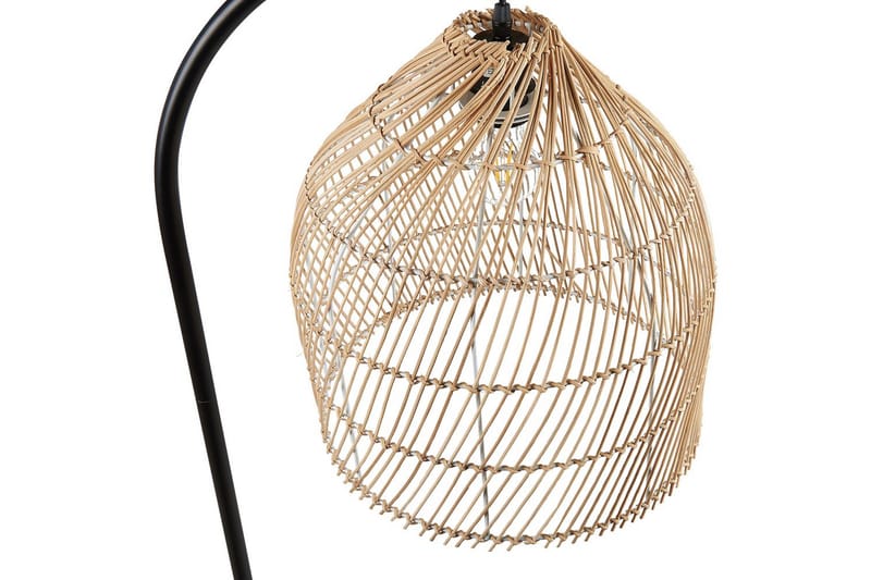 Lakskol Golvlampa 165 cm - Svart/Natur - Belysning - Inomhusbelysning & lampor - Golvlampor & golvbelysning