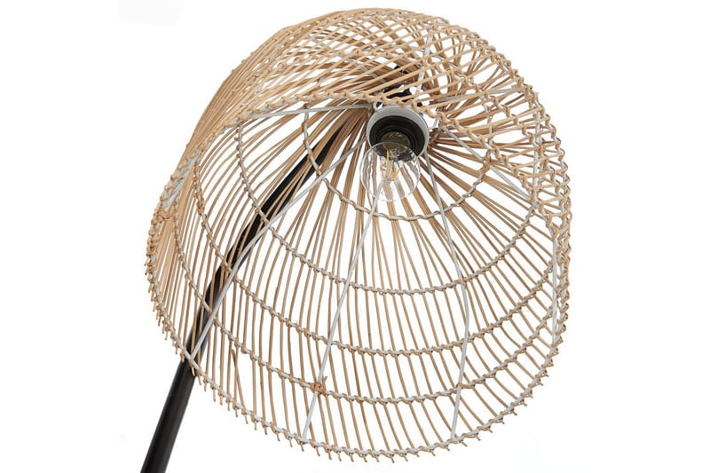 Lakskol Golvlampa 165 cm - Svart/Natur - Belysning - Inomhusbelysning & lampor - Golvlampor & golvbelysning