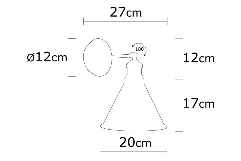 Adrim Vägghängd Läslampa - Svart - Belysning - Inomhusbelysning & lampor - Läslampa - Läslampa vägg