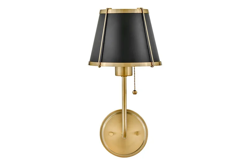 Clarke Hinkley Vägglampa - Brass||Black - Belysning - Inomhusbelysning & lampor - Läslampa - Läslampa vägg