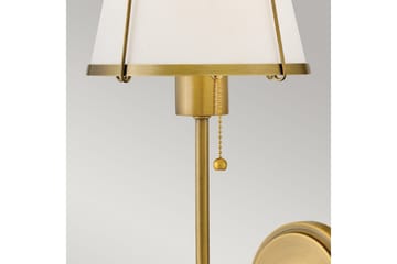 Clarke Hinkley Vägglampa - Brass||White - Belysning - Inomhusbelysning & lampor - Läslampa - Läslampa vägg