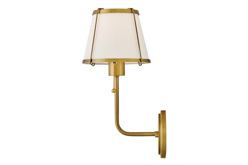 Clarke Hinkley Vägglampa - Brass||White - Belysning - Inomhusbelysning & lampor - Läslampa - Läslampa vägg