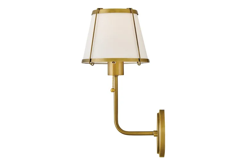 Clarke Hinkley Vägglampa - Brass||White - Belysning - Inomhusbelysning & lampor - Läslampa - Läslampa vägg