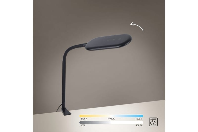 Kelly Just Light - Black - Belysning - Inomhusbelysning & lampor - Läslampa - Klämlampa & klämspot