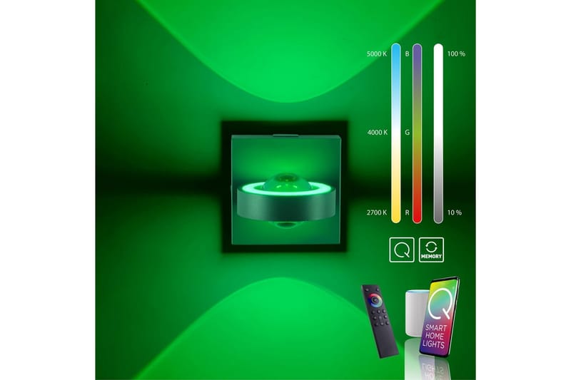 Q-Mia Paul Neuhaus Vägglampa - Anthracite Grey - Belysning - Inomhusbelysning & lampor - Läslampa - Läslampa vägg