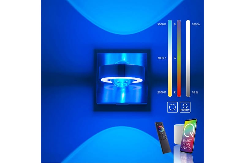 Q-Mia Paul Neuhaus Vägglampa - Grey - Belysning - Inomhusbelysning & lampor - Läslampa - Läslampa vägg