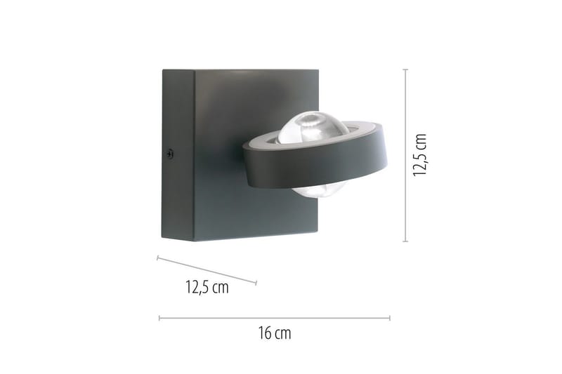 Q-Mia Paul Neuhaus Vägglampa - Anthracite Grey - Belysning - Inomhusbelysning & lampor - Läslampa - Läslampa vägg