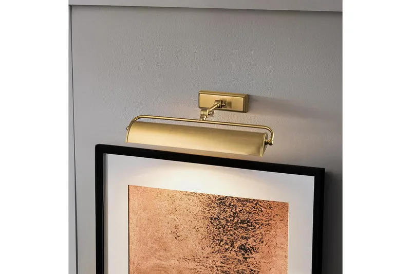 Tavelbelysning Elstead Lighting Winchfield 445x127x318 mm, Åldrad mässing - 445x127x318 mm, Åldrad mässing - Belysning - Inomhusbelysning & lampor - Möbelbelysning & integrerad belysning - Bokhyllebelysning