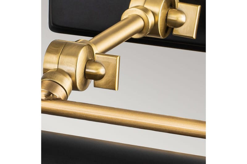 Tavelbelysning Elstead Lighting Winchfield 445x127x318 mm, Åldrad mässing & Matt svart - 445x127x318 mm, Åldrad mässing & Matt svart - Belysning - Inomhusbelysning & lampor - Möbelbelysning & integrerad belysning - Bokhyllebelysning