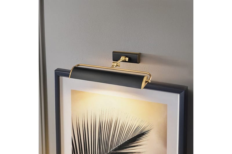 Tavelbelysning Elstead Lighting Winchfield 445x127x318 mm, Åldrad mässing & Matt svart - 445x127x318 mm, Åldrad mässing & Matt svart - Belysning - Inomhusbelysning & lampor - Möbelbelysning & integrerad belysning - Bokhyllebelysning