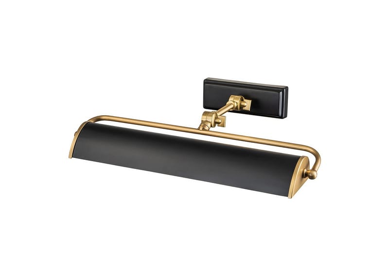 Tavelbelysning Elstead Lighting Winchfield 445x127x318 mm, Åldrad mässing & Matt svart, 445x127x318 mm, Åldrad mässing & Matt svart