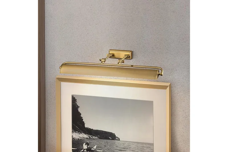 Tavelbelysning Elstead Lighting Winchfield 703x127x318 mm, Åldrad mässing - 703x127x318 mm, Åldrad mässing - Belysning - Inomhusbelysning & lampor - Möbelbelysning & integrerad belysning - Bokhyllebelysning