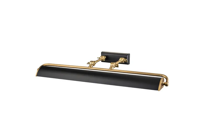 Tavelbelysning Elstead Lighting Winchfield 703x127x318 mm, Åldrad mässing & Matt svart, 703x127x318 mm, Åldrad mässing & Matt svart