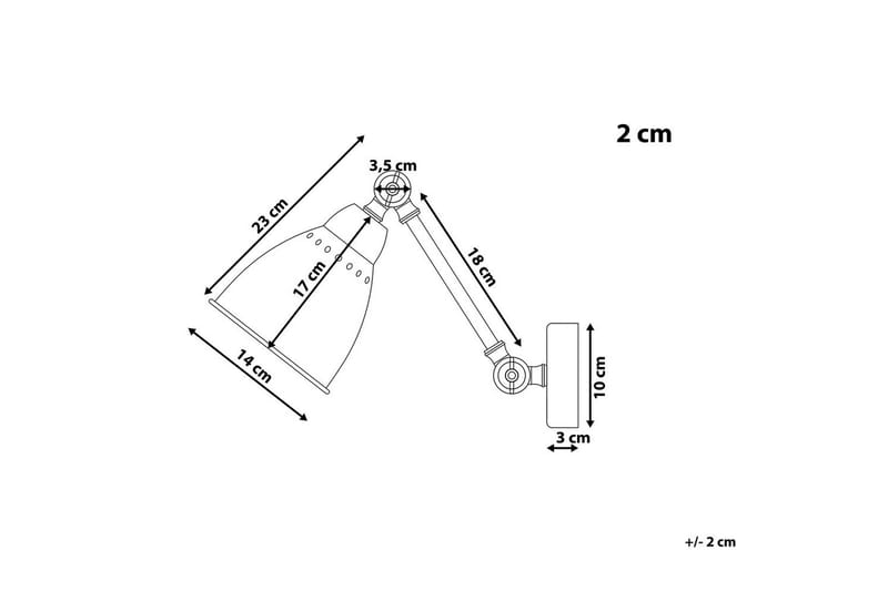 Tillatoba Vägghängd Läslampa 2 st E27 - Grafit - Belysning - Inomhusbelysning & lampor - Läslampa - Läslampa vägg